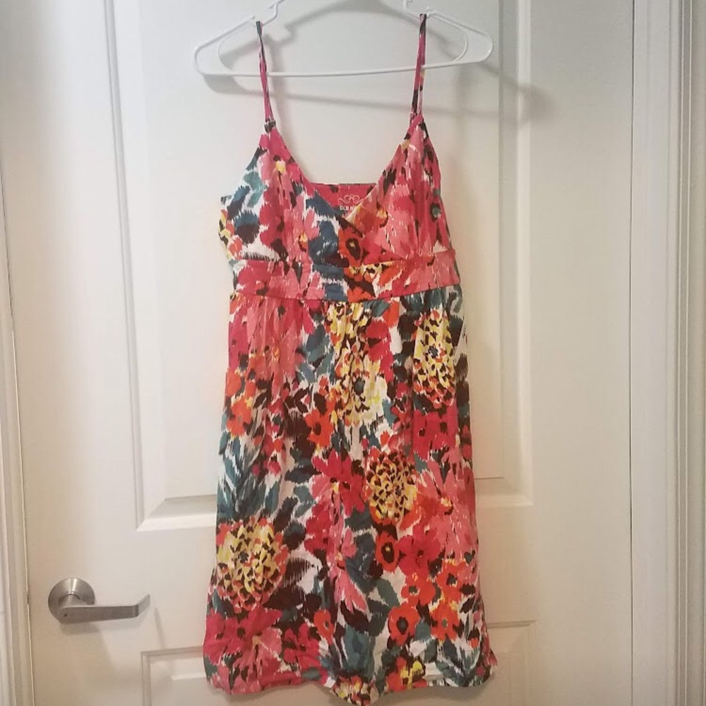 Multi color spaghetti strap old navy dress